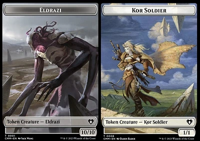 Eldrazi (0001) // Kor Soldier (0008) Double-Sided Token