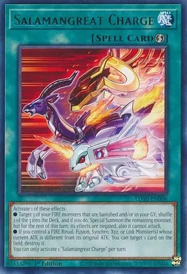 Salamangreat Charge - LD10-EN006 - Rare - 1st Edition