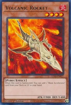 Volcanic Rocket - LD10-EN027 - Rare - 1st Edition