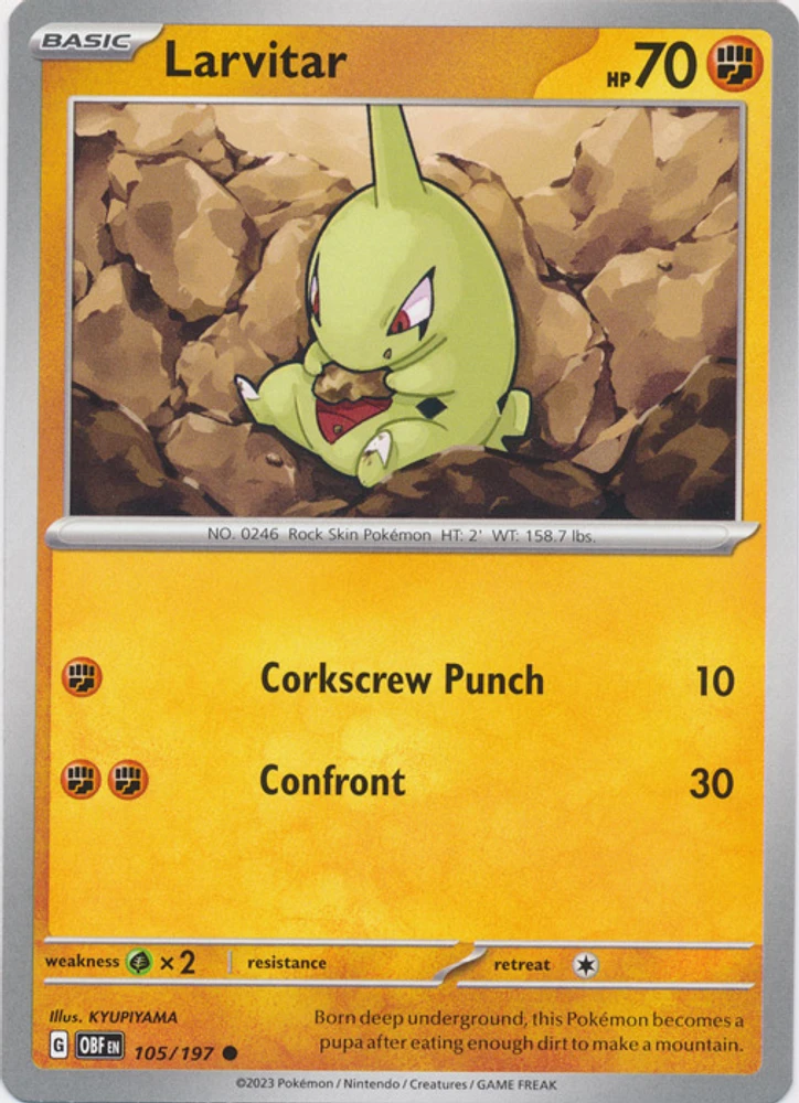 Larvitar - 105/197 - Common