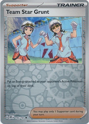 Team Star Grunt - 195/197 - Uncommon - Reverse Holo