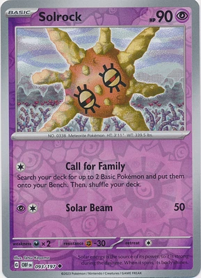 Solrock - 093/197 - Uncommon - Reverse Holo