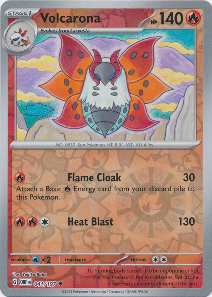 Volcarona - 041/197 - Uncommon - Reverse Holo