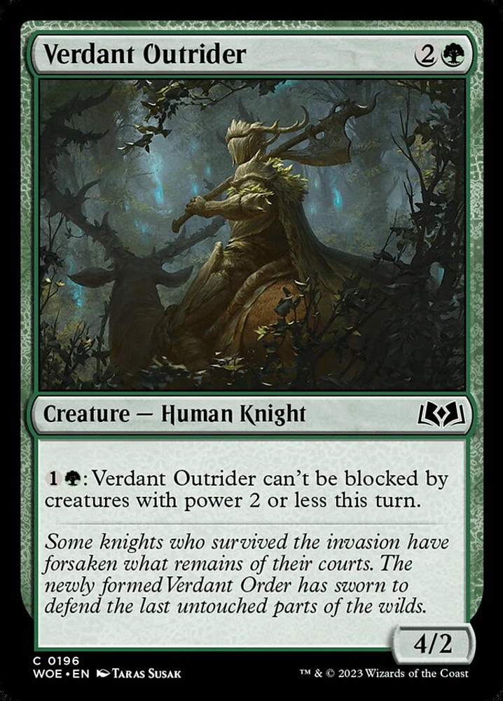 Verdant Outrider - Foil