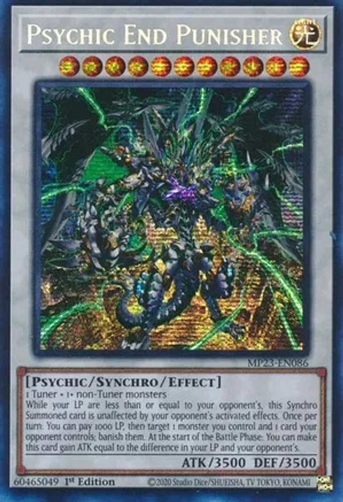 Psychic End Punisher - MP23-EN086 - Prismatic Secret Rare - 1st Edition