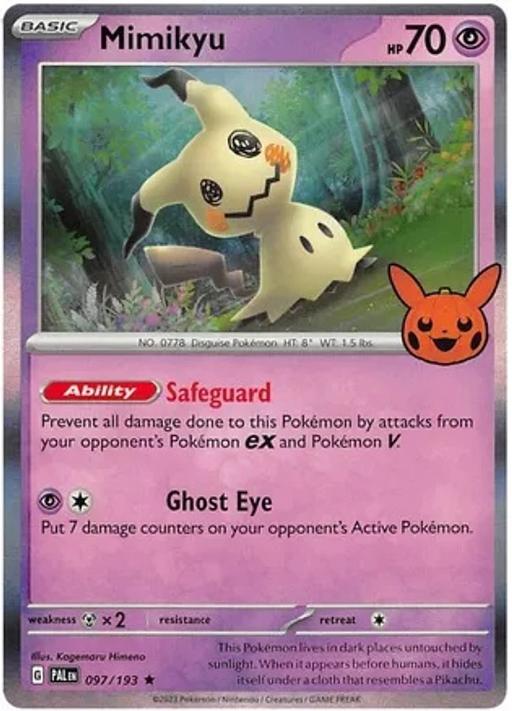 Mimikyu - 097/193 - Rare (Trick or Trade BOOster Bundle 2023)