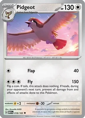 Pidgeot - 018/165 - Uncommon