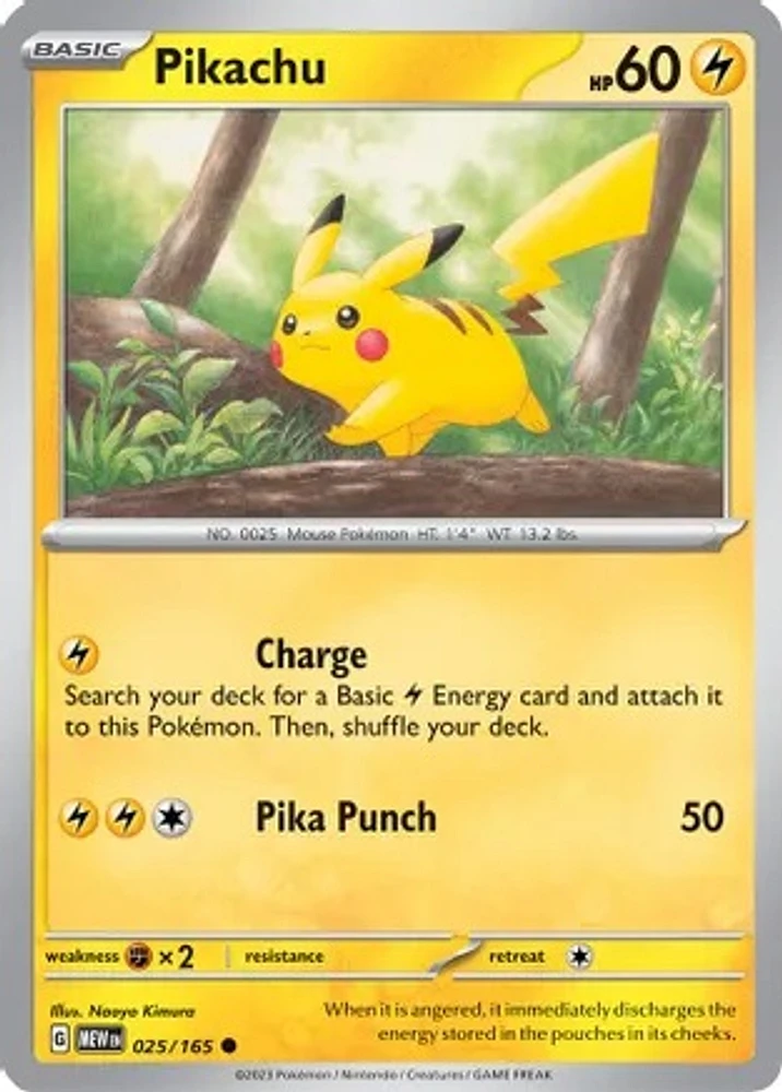 Pikachu - 025/165 - Common