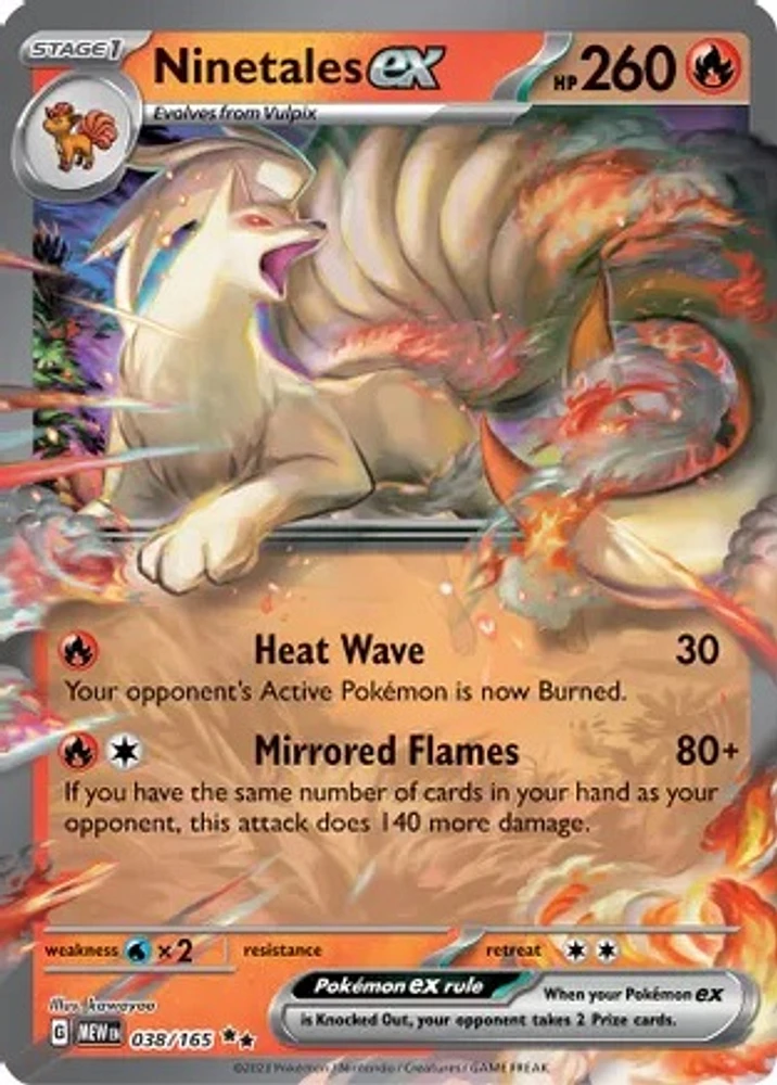 Ninetales ex - 038/165 - Double Rare