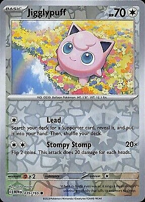 Jigglypuff - 039/165 - Common - Reverse Holo