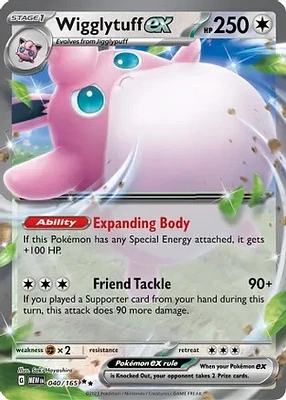 Wigglytuff ex - 040/165 - Double Rare