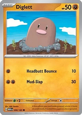 Diglett - 050/165 - Common