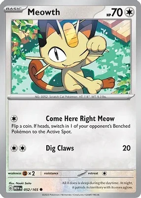 Meowth - 052/165 - Common