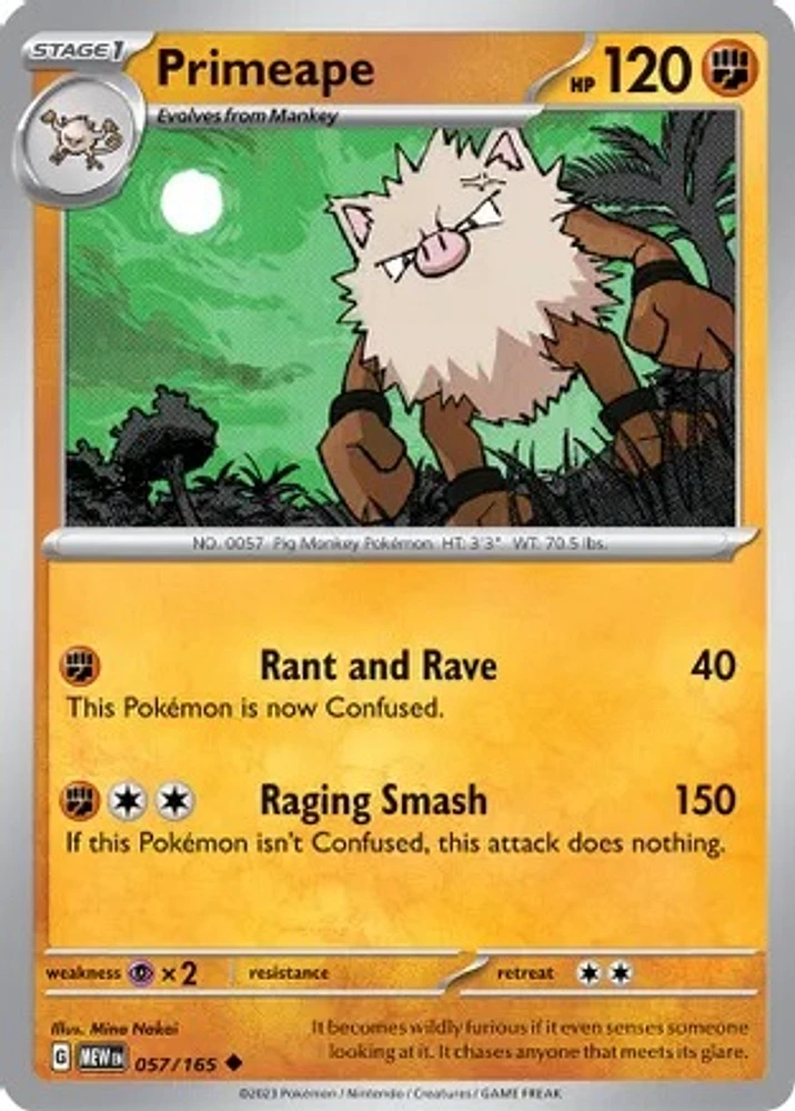 Primeape - 057/165 - Uncommon