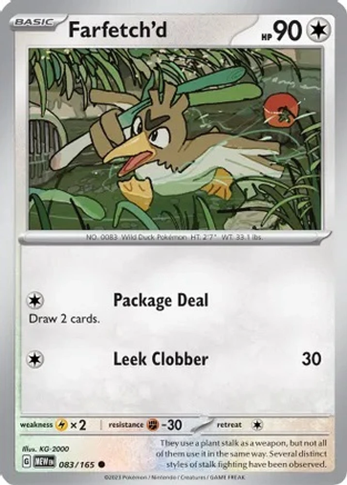 Farfetch'd - 083/165 - Common