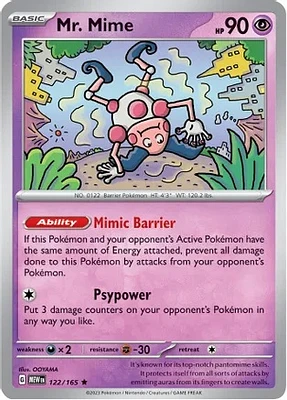 Mr. Mime - 122/165 - Holo Rare