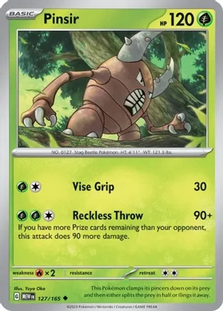 Pinsir - 127/165 - Uncommon