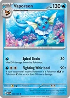 Vaporeon - 134/165 - Holo Rare