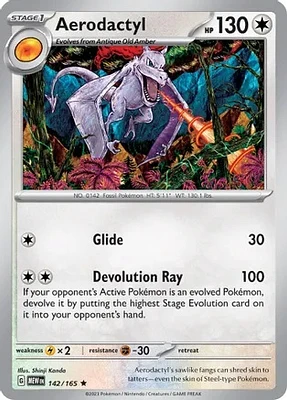 Aerodactyl - 142/165 Holo Rare