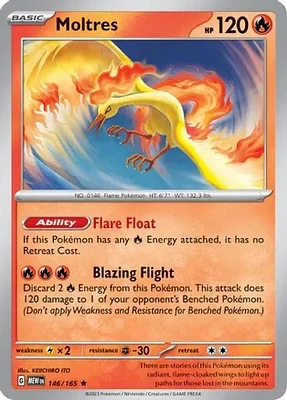 Moltres - 146/165 - Holo Rare