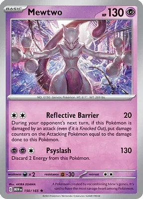 Mewtwo - 150/165 - Holo Rare