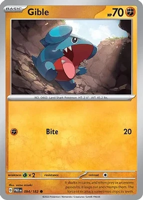 Gible - 094/182 - Common - Reverse Holo