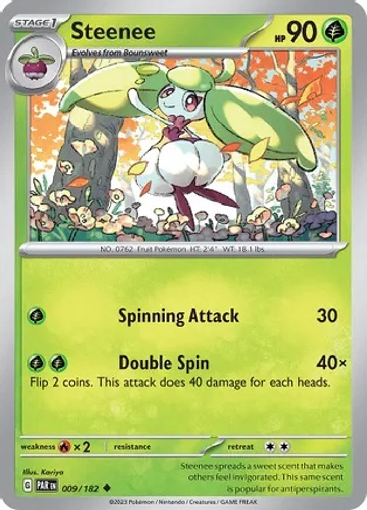 Steenee - 009/182 - Uncommon - Reverse Holo