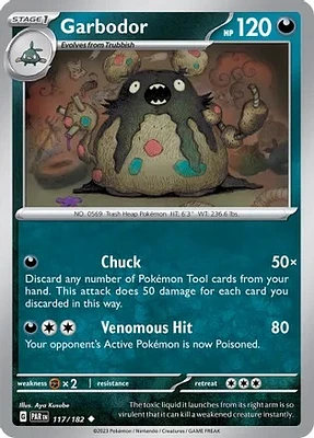 Garbodor - 117/182 - Uncommon - Reverse Holo