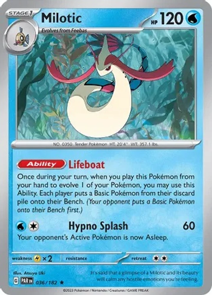 Milotic - 036/182 - Rare - Reverse Holo