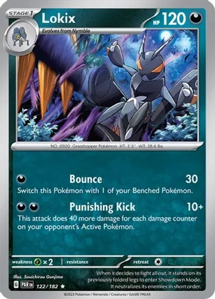 Lokix - 122/182 - Rare - Reverse Holo