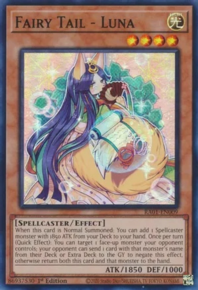 Fairy Tail - Luna - RA01-EN009 - Super Rare - 1st Edition