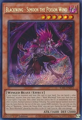 Blackwing - Simoon the Poison Wind - RA01-EN012 - Secret Rare - 1st Edition