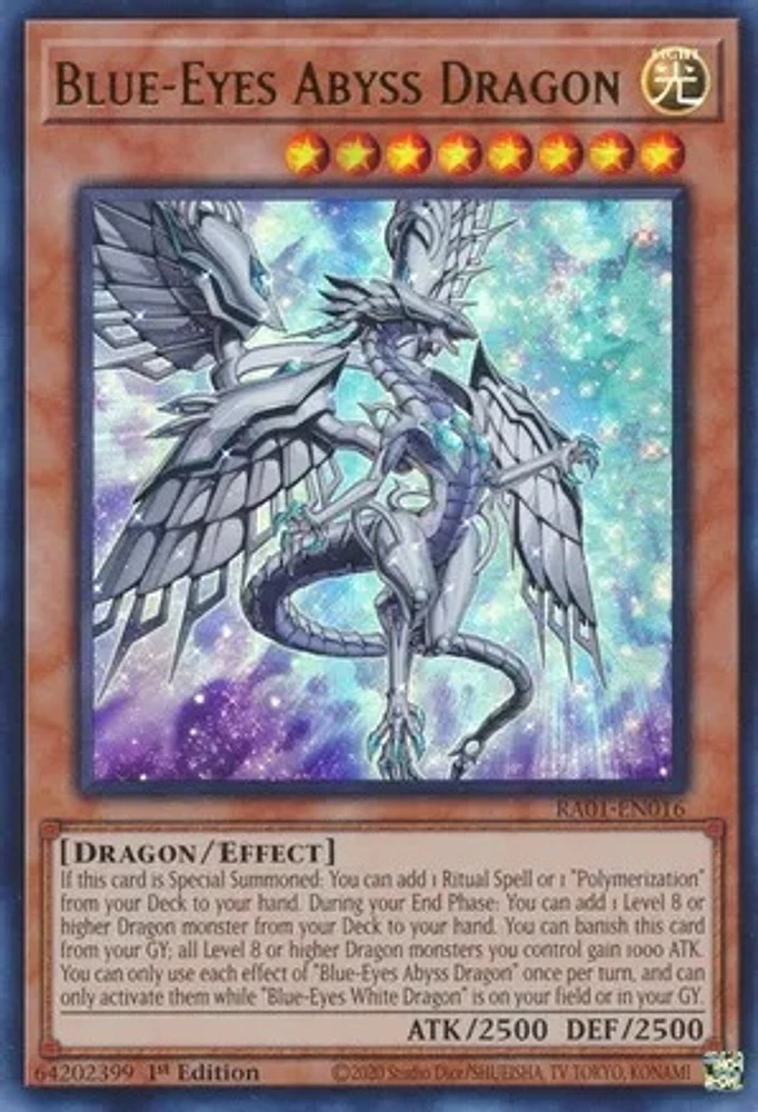 Blue-Eyes Abyss Dragon - RA01-EN016 - Ultra Rare - 1st Edition