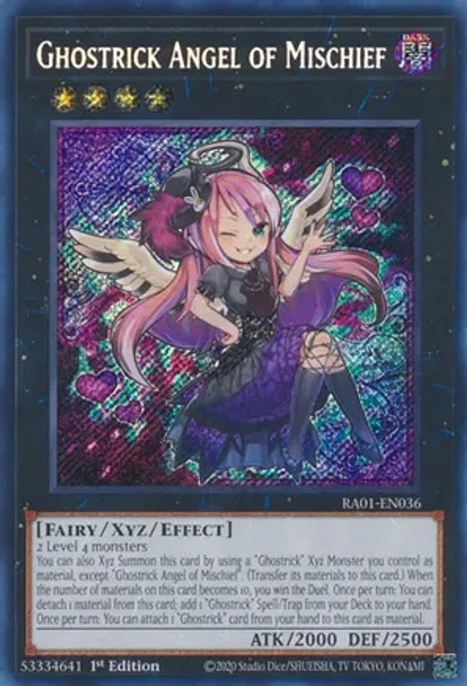 Ghostrick Angel of Mischief - RA01-EN036 - Super Rare - 1st Edition