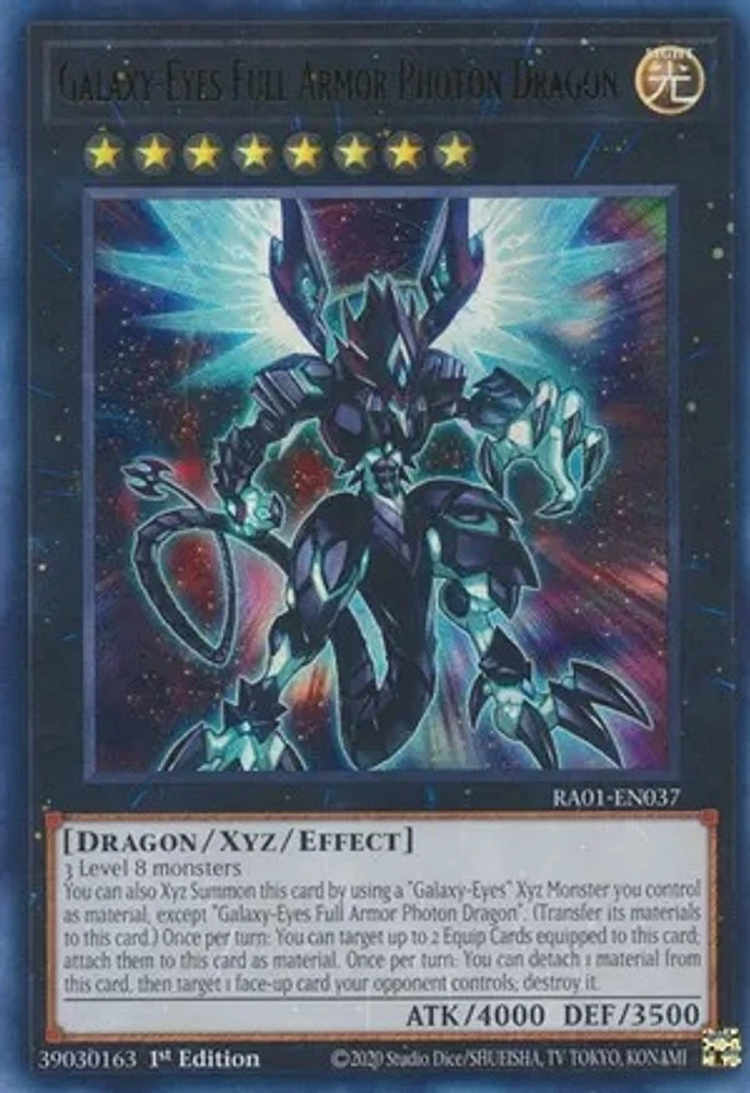 Galaxy-Eyes Full Armor Photon Dragon - RA01-EN037 - Ultra Rare - 1st Edition