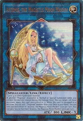 Artemis, the Magistus Moon Maiden - RA01-EN049 - Prismatic Ultimate Rare - 1st Edition