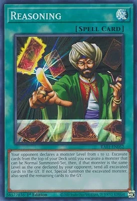 Reasoning - RA01-EN052 - Super Rare - 1st Edition