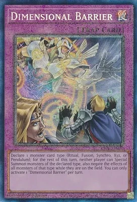 Dimensional Barrier - RA01-EN072 - Prismatic Collector's Rare - 1st Edition