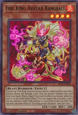 Fire King Avatar Rangbali - SR14-EN003 - Ultra Rare - 1st Edition