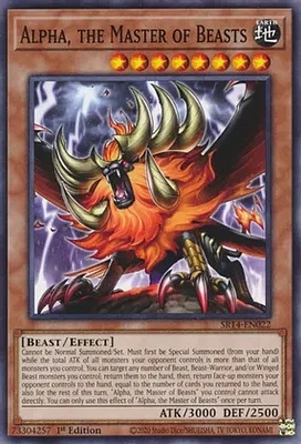 Alpha, the Master of Beasts - SR14-EN022 - Common - 1st Edition