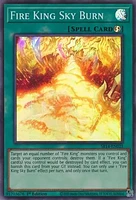 Fire King Sky Burn - SR14-EN025 - Super Rare - 1st Edition