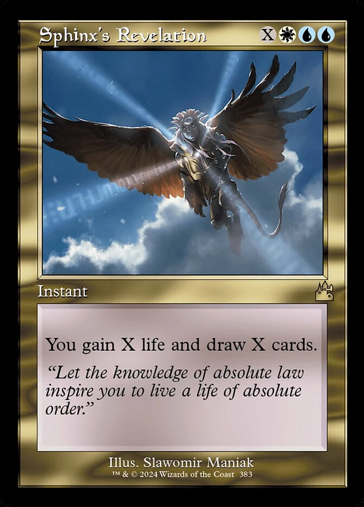 Sphinx's Revelation - Foil - Retro Frame