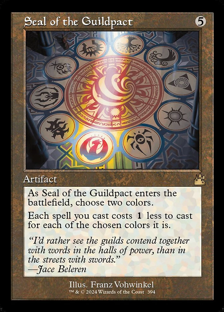 Seal of the Guildpact - Retro Frame