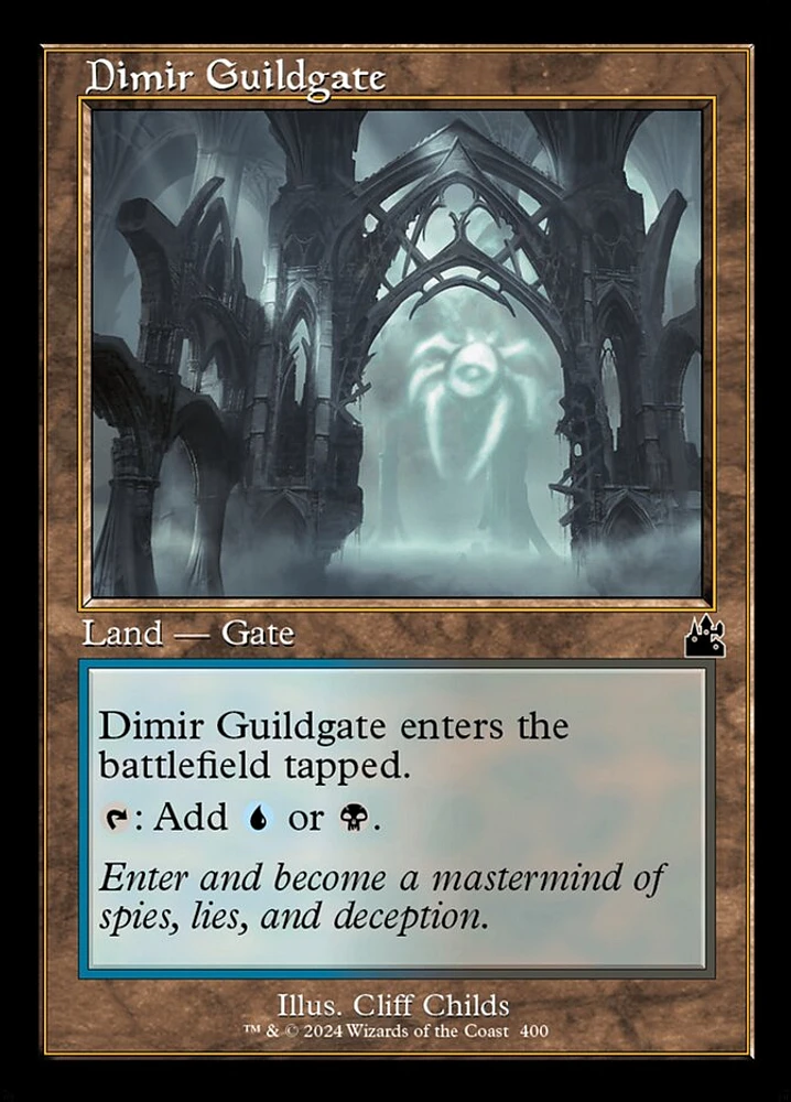 Dimir Guildgate - Retro Frame