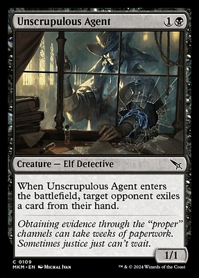 Unscrupulous Agent - Foil