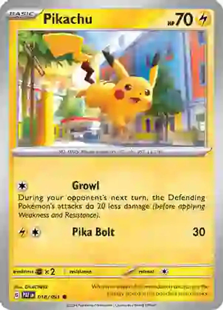 Pikachu - 018/091 - Common - Reverse Holo