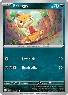 Scraggy - 060/091 - Common - Reverse Holo