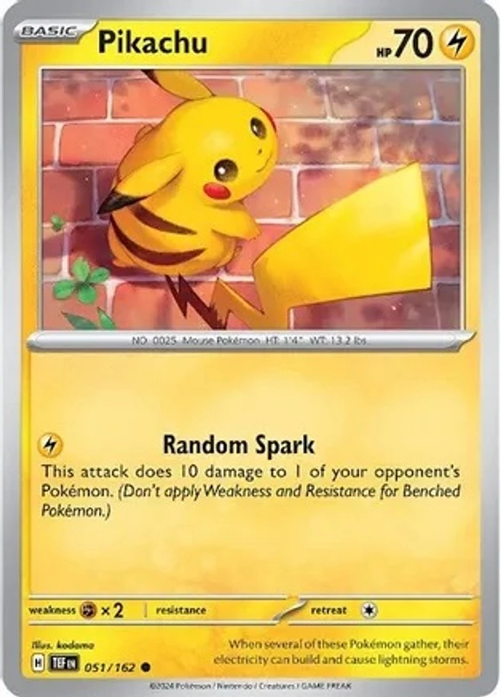 Pikachu - 051/162 - Common