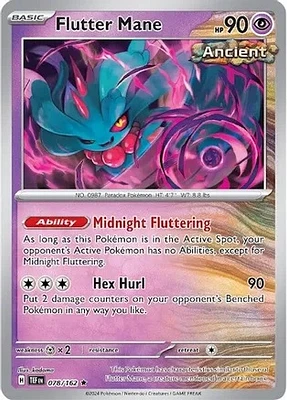 Flutter Mane - 078/162 - Holo Rare