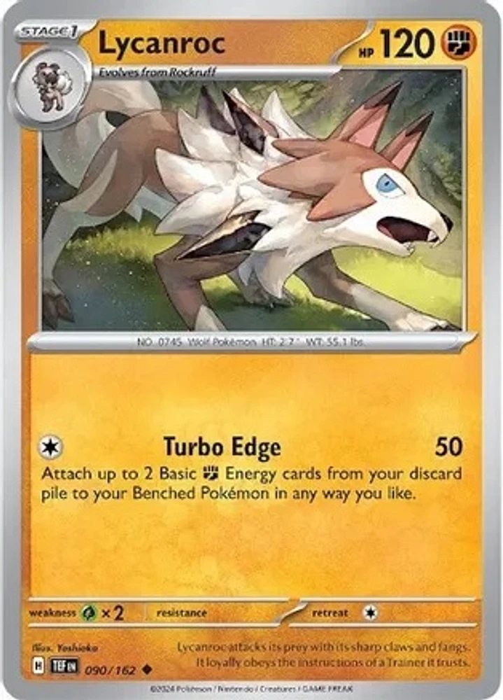 Lycanroc - 090/162 - Uncommon